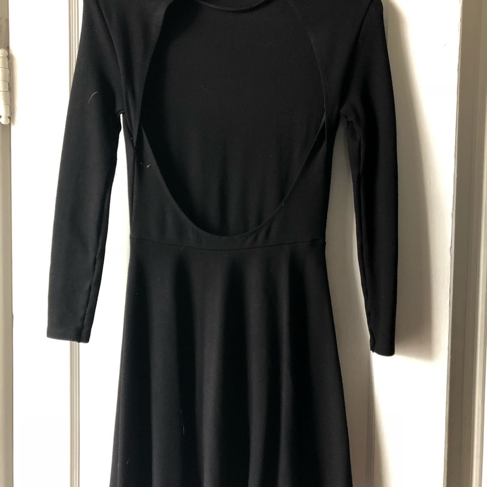 American Apparel skater open back mock neck dress
